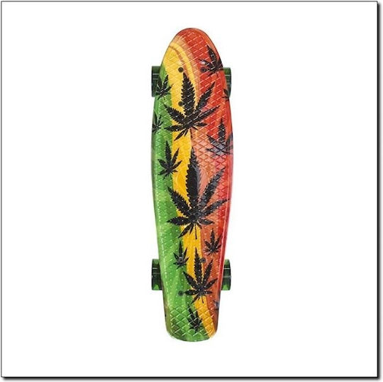 Nils Skateboard Pennyboard Art Reggae Complet Placa Penny Multicolor