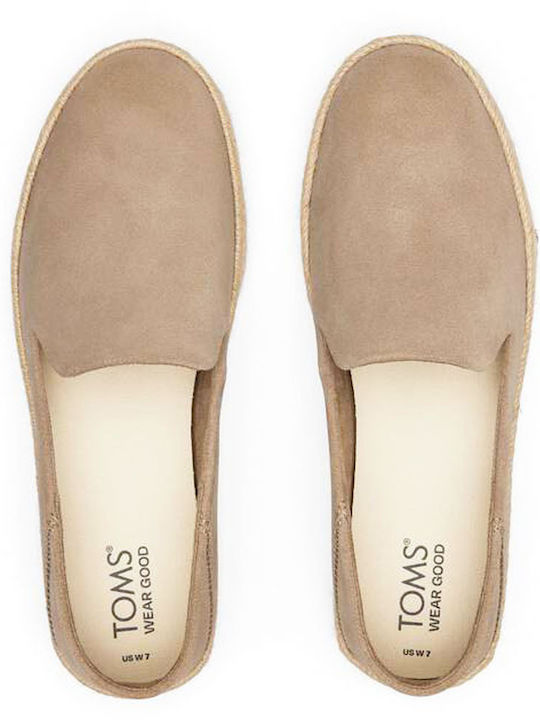 Carolina Women's Suede Espadrilles Beige