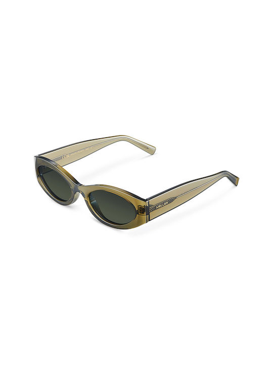 Meller Women's Sunglasses with Green Plastic Frame and Green Polarized Lens NE-MOSSOLI