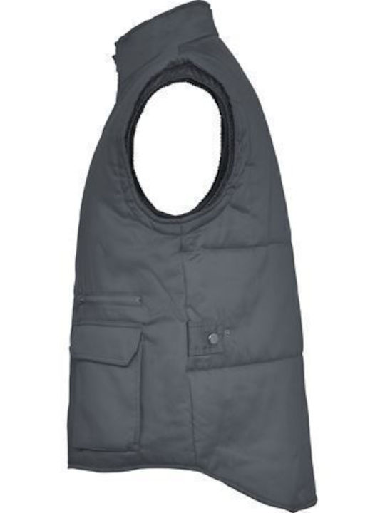 Roly Almanzor Men's Safety Vest Gray