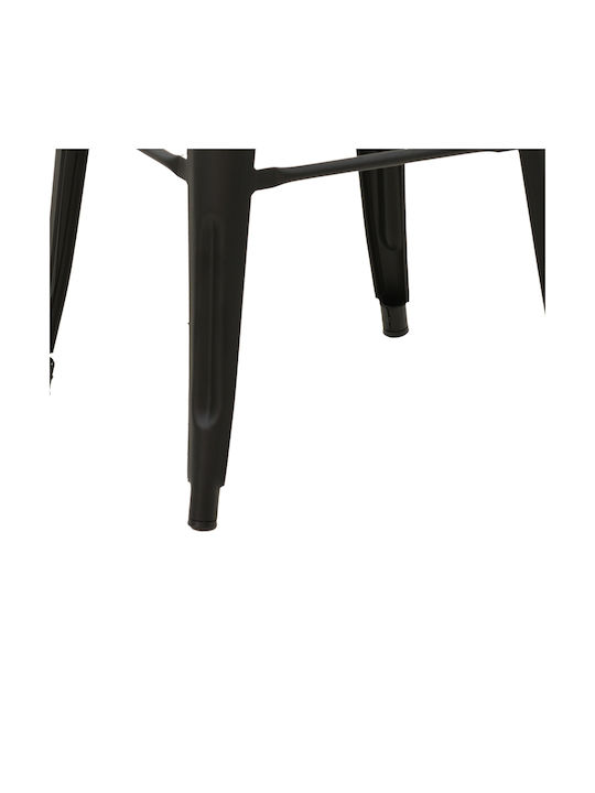 Metallischer Gartenhocker Utopia Schwarz 30x30x45cm