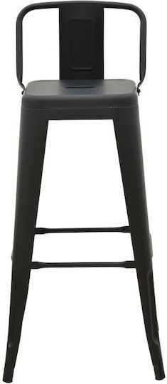 Scaun Metalic Bar De Exterior Utopia Negru 42x42x97cm