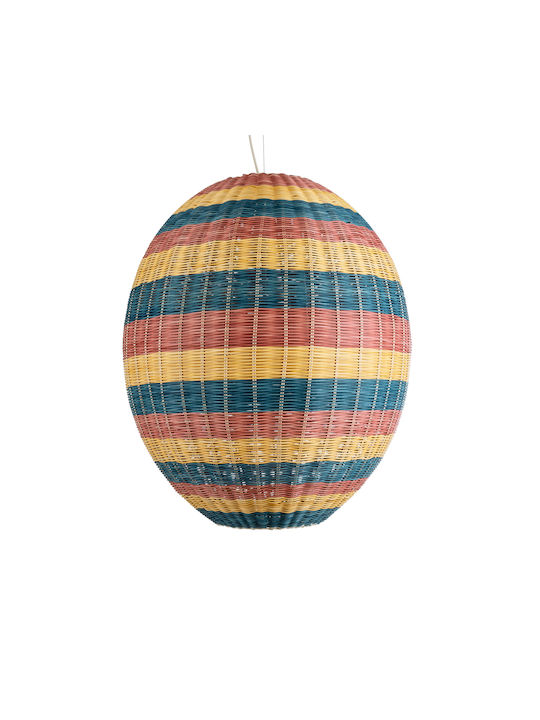 GloboStar GloboStar Ceiling Light Green Boho Grid with E27 Socket 70x70x80cm