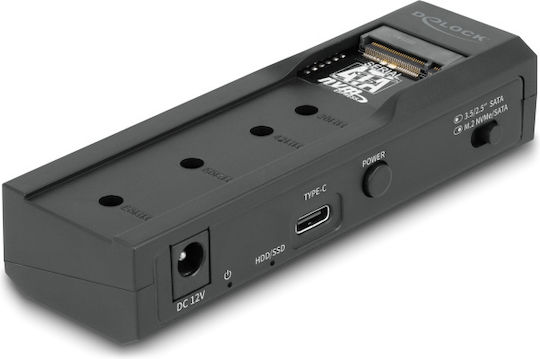 DeLock Docking Station για 2 Σκληρούς Δίσκους PCIe/SATA 2.5" / M.2 (2230)" / M.2 (2242)" / M.2 (2260)" / M.2 (2280)" με σύνδεση USB-C (64253)