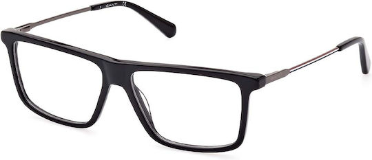Gant Herren Metallisches Brillengestell Schwarz GA3276 001