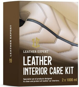 Leather Expert Set Curățare Strălucire și Protecție pentru Părți Din Piele Auto 1lt