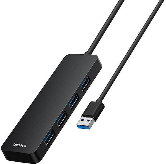 Baseus Ultrajoy Series USB 3.0 Хъб 4 порта с връзка USB-A Черен
