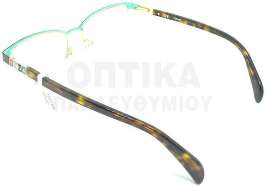 Tous Metal Eyeglass Frame Black VTO382 033M