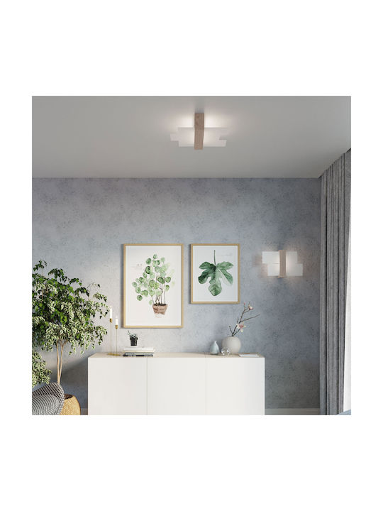 Sollux Feniks Ceiling Mount Light 50cm Beige with Socket E27