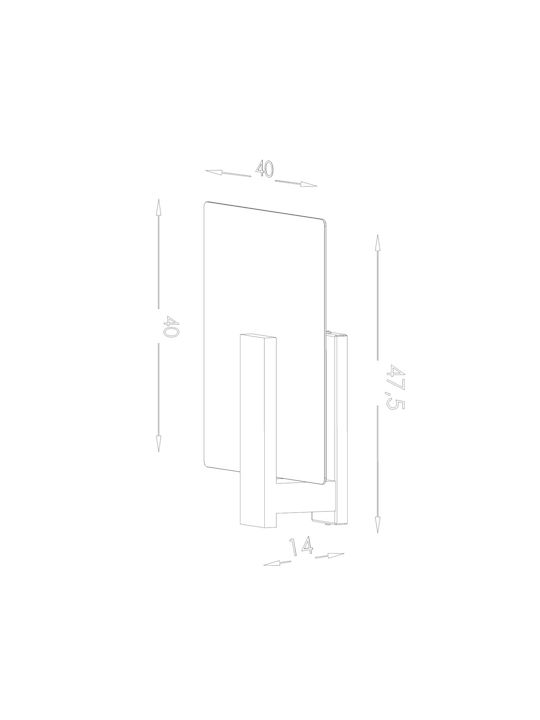 Sollux Ceiling Mount Light 48cm Beige with Socket E27