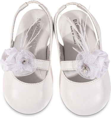 Babywalker White Baptism Leather Pumps