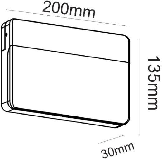 Επιτοίχιο Εξωτερικό Φωτιστικό LED IP65 13W