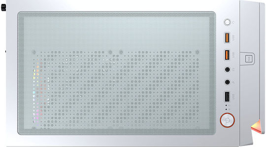 Cougar Purity RGB Геймърско бюро Мини кула Компютърна кутия със страничен прозорец Бял
