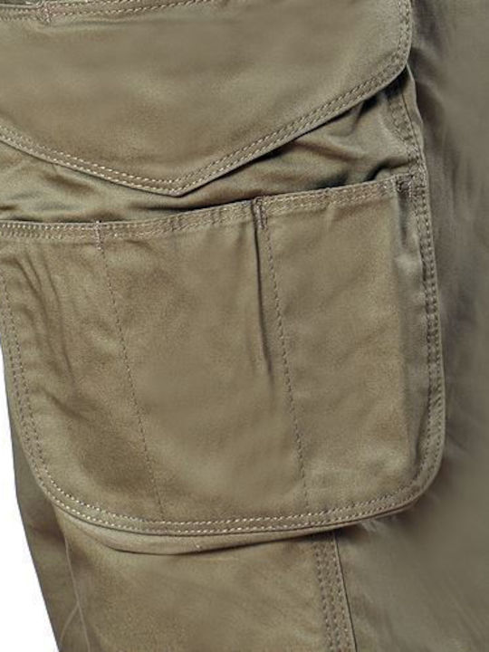 Cofra Kalamata Work Trousers Khaki made of Cotton