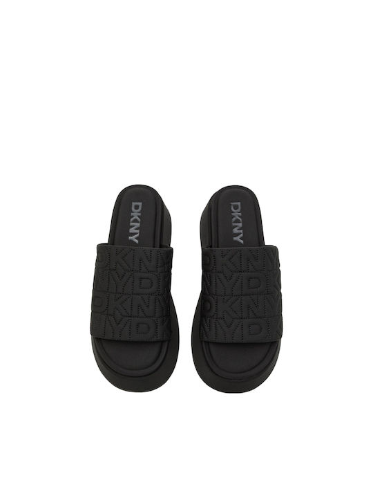 DKNY Mules mit Chunky Hoch Absatz in Schwarz Farbe