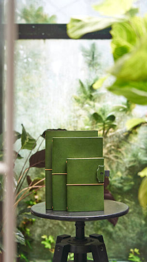 Paper Republic Grand Voyageur Xl Notebook A5 with Blank Pages Green
