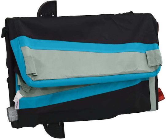 Vidaxl Bicycle Trailer Black Blue 45kg Iron