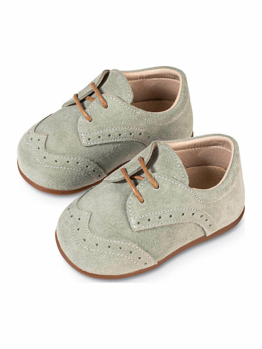 Babywalker Βαπτιστικά Δερμάτινα Oxfords Μέντα
