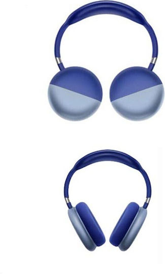Andowl Q-MAX11 Bluetooth Wireless On Ear Headphones with Radio with 8 hours of Operation Blue