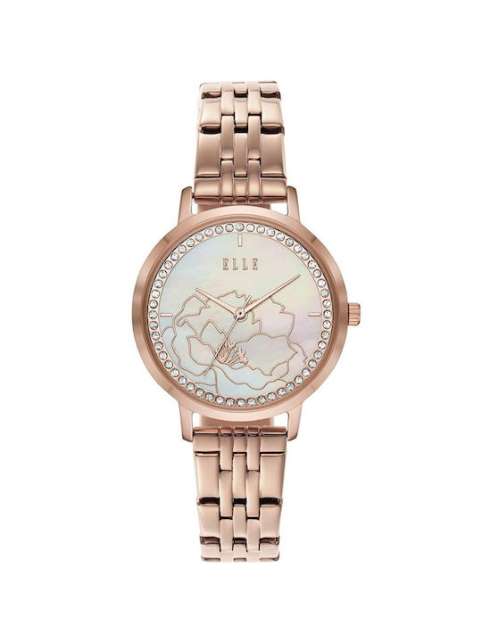 Elle Uhr mit Rose Gold Metallarmband