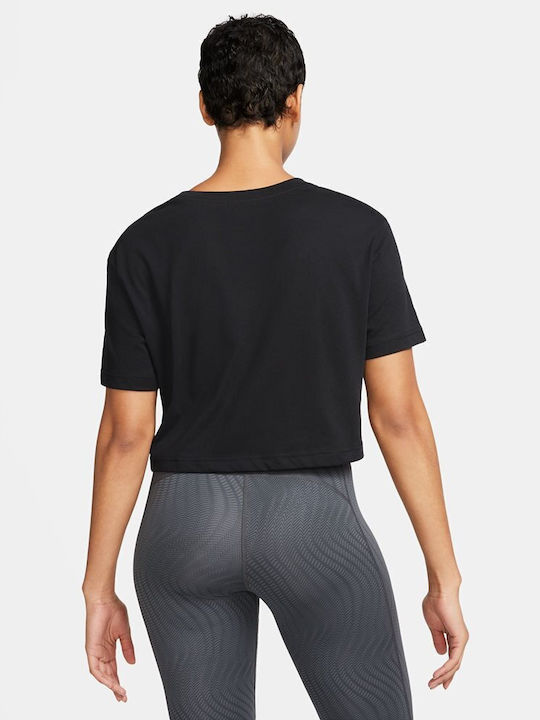 Nike Women's Athletic T-shirt Dri-Fit Polka Dot Black
