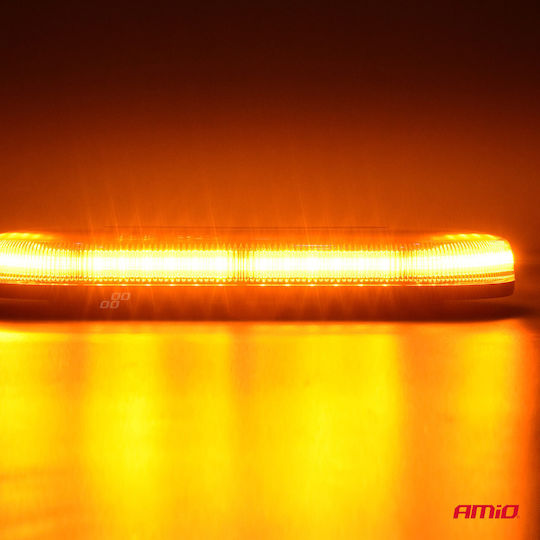 AMiO Φάρος Αυτοκινήτου LED 12 / 24V 32.8cm με Πορτοκαλί Φωτισμό