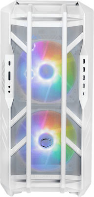 CoolerMaster HAF700 EVO Gaming Full Tower Computer Case with Window Panel and RGB Lighting Titanium Grey