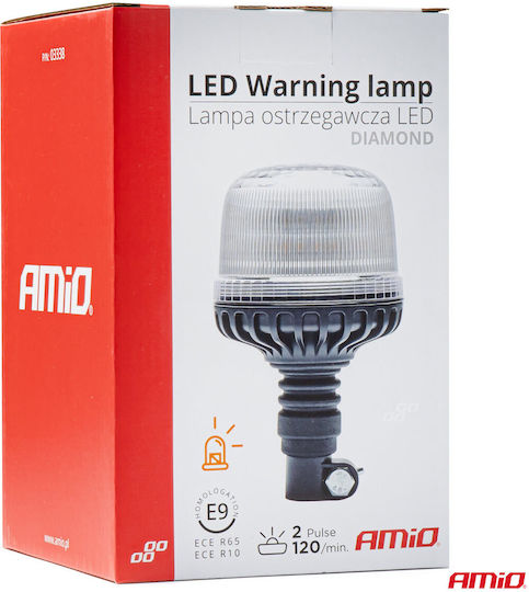 AMiO Φάρος Αυτοκινήτου LED 12 / 24V 20.1cm - Λευκό / Πορτοκαλί