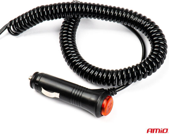 AMiO Φάρος Αυτοκινήτου LED 12 / 24V 11.5cm με Πορτοκαλί Φωτισμό