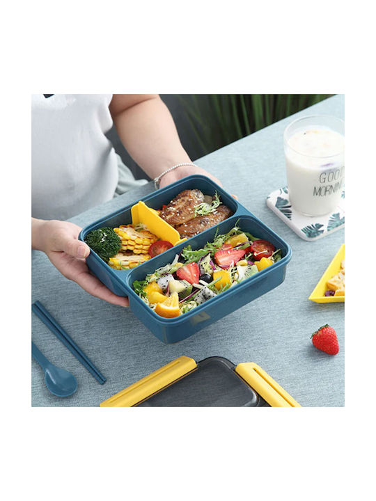 Lunchbox Kunststoff Gelb 19.8x19.8cm 1Stück