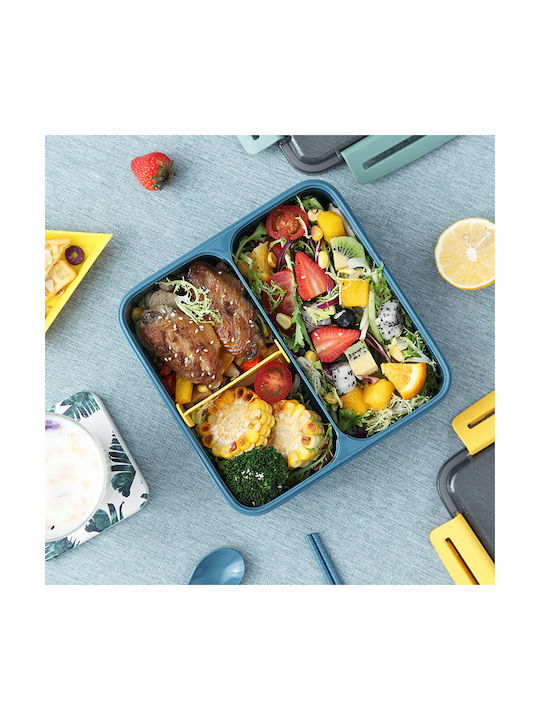 Lunchbox Kunststoff Gelb 19.8x19.8cm 1Stück