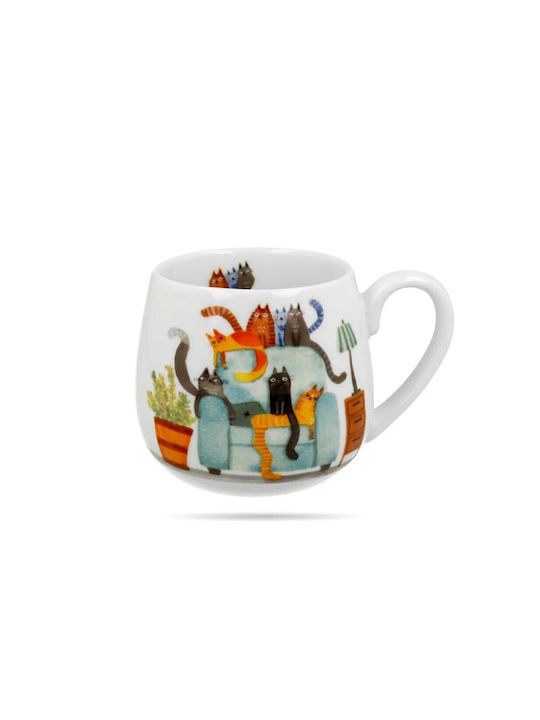 Duo Gift Cats On Armchair Mug 430ml