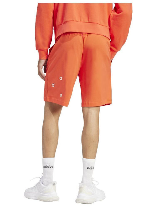 Adidas Αθλητική Ανδρική Βερμούδα Πορτοκαλί