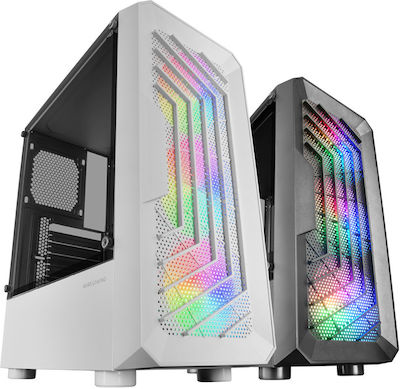 Mars Gaming MC-TOR Gaming Midi Tower Κουτί Υπολογιστή με RGB Φωτισμό Μαύρο