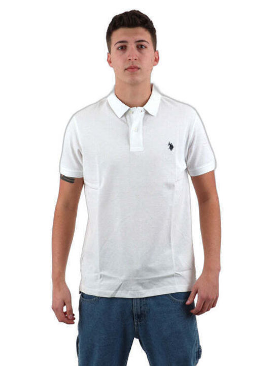 U.S. Polo Assn. Assn Men's Short Sleeve Blouse Polo White