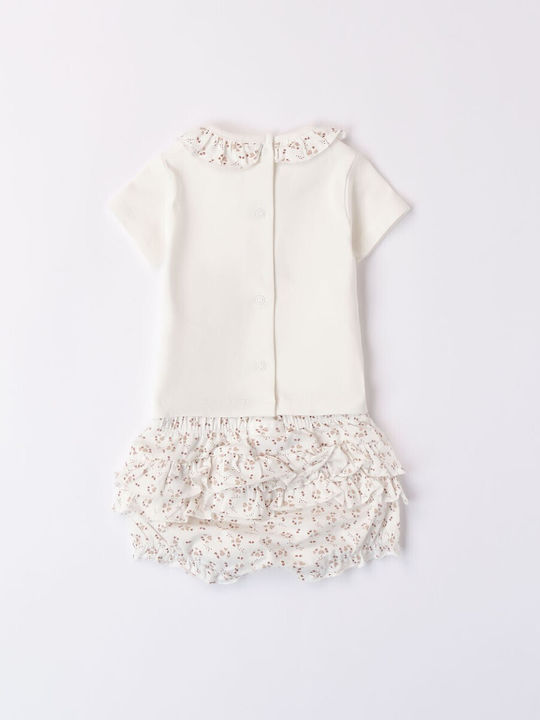 iDO Kinder Set mit Shorts Sommer 2Stück White