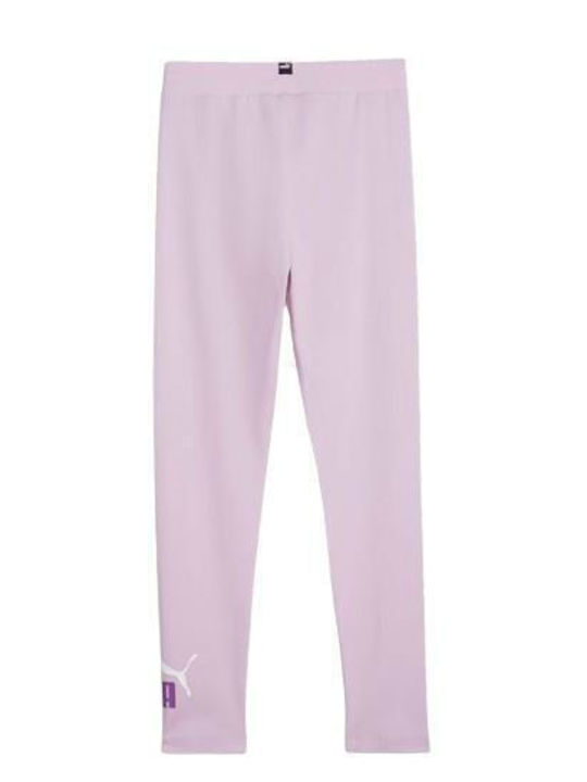 Puma Kinder Leggings Lang Grape Mist Ess Logo