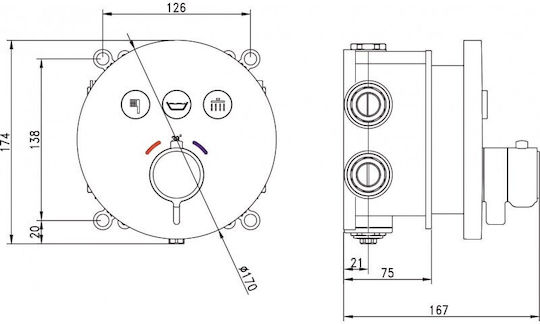 Inter Ceramic Mischpult Batterie Eingebaute Wasserhähne Für Dusche