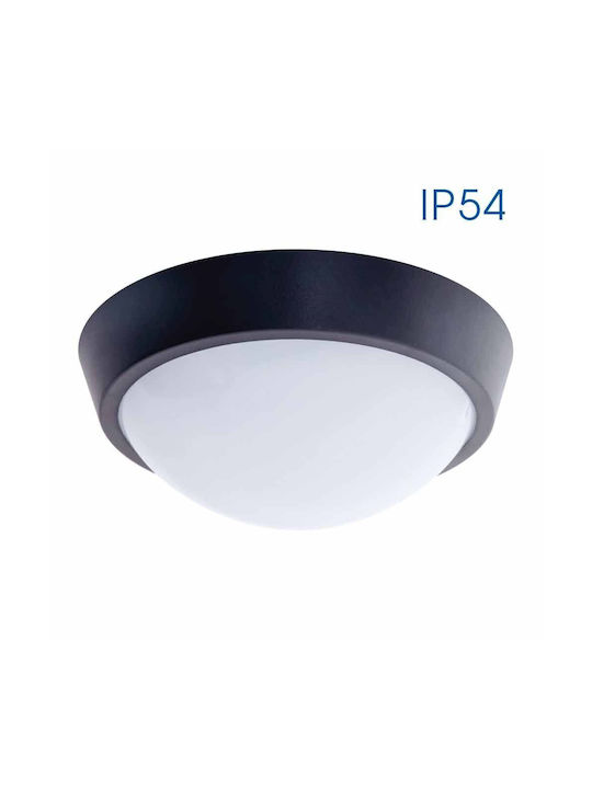 Vivalux Outdoor Ceiling Light with Integrated LED in Black Color VIV004744