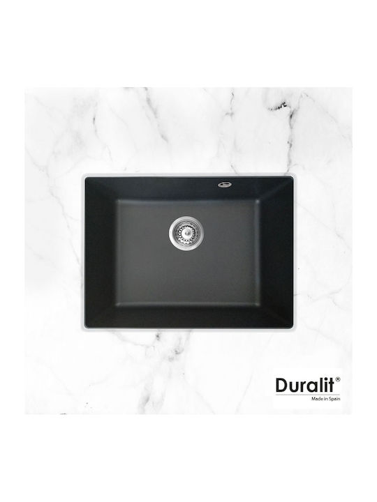 Duralit Unterbau Spüle aus Verbundgranulat B60xT50cm Gray