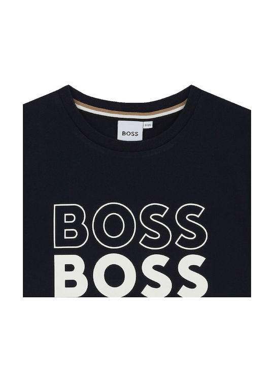 Hugo Boss Παιδικό T-shirt Navy Μπλε