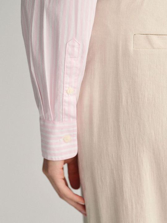 Langärmelig Damen Hemd Rye Pink Gestreift