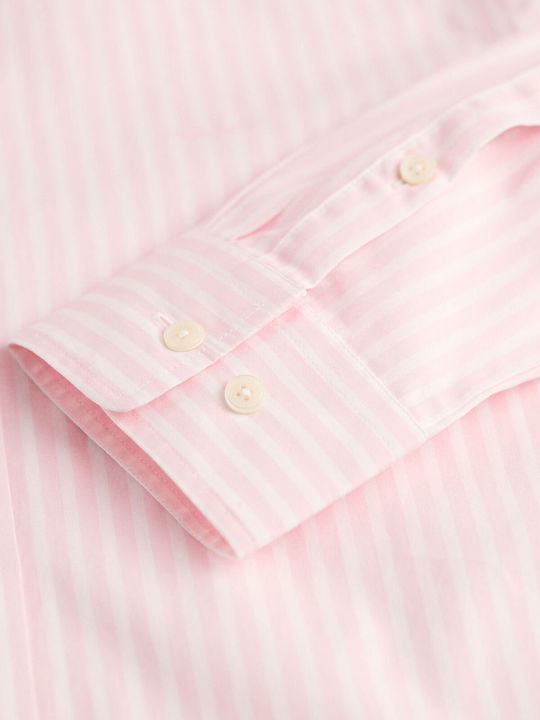 Langärmelig Damen Hemd Rye Pink Gestreift