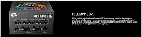 Redragon GC-PS006 750W Μαύρο Τροφοδοτικό Υπολογιστή Full Modular 80 Plus Gold