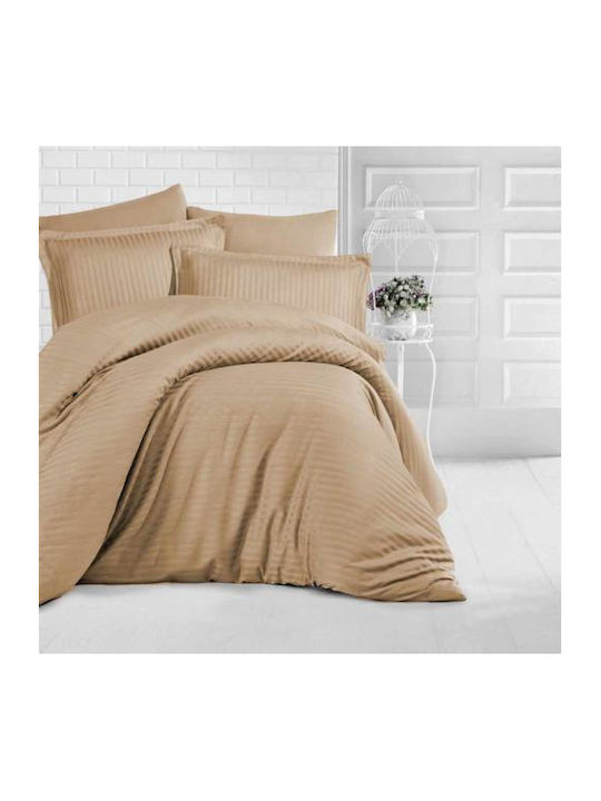 Linea Home Duvet Cover Double 200x240 Mocha