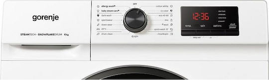 Gorenje Πλυντήριο Ρούχων 6kg 1000 Στροφών WNHVB60SES