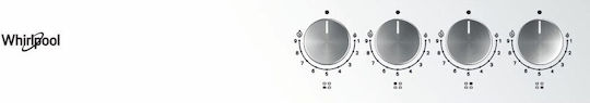 Whirlpool Erdgas-Kochfeld Autonom 59x51εκ. Weiß