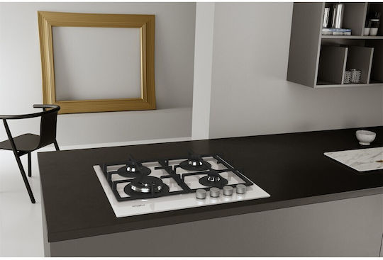Whirlpool Erdgas-Kochfeld Autonom 59x51εκ. Weiß