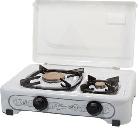 Thermogas Pn22 Pn22 (White) Countertop Burner Flüssiggas Double Weiß