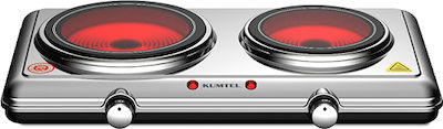 Kumtel Countertop Burner Emaille Double Inox